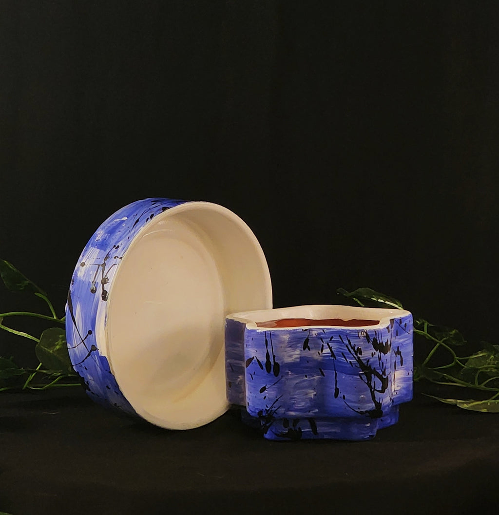 🌟 Star-Shaped Hand-Painted Ceramic Planter